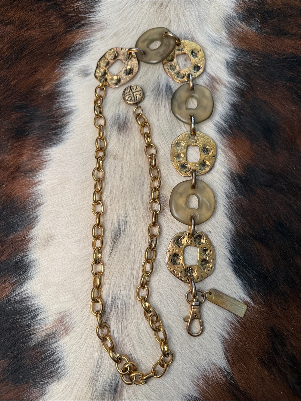 New York Studio VTG Gold-Tone Link Belt